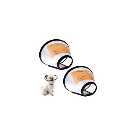 Collier cône de protection réglable pour chat et chien, plastique, petite/moyenne taille – (1/5)