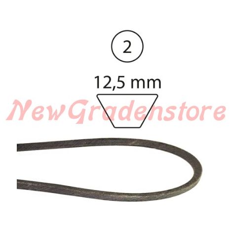 Doble correa de transmisión hidrostática MTD RZT 1/2'x57.75'' tractor 75404043