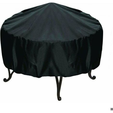 Couverture Barbecue - Polyester 210T - Rond Diamètre 122 cm Hauteur 45 cm - Extérieur Jardin Patio - 1 Pièce (1/5)