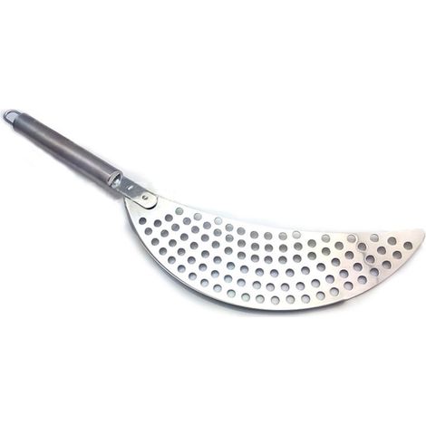 Edelstahlsieb mit Griff, Abtropfsieb zur Wasserfiltration, Küchenutensil. (1/5)