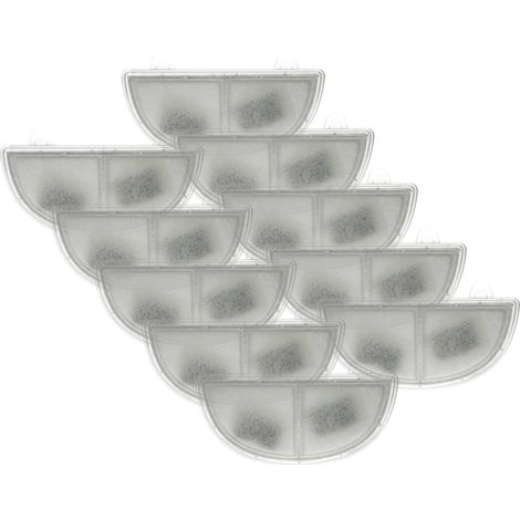 vhbw 10x Filter kompatibel mit HomeRunPet CF2, WF20 Trinkbrunnen für Katzen, Hunde - Filterelement mit Rahmen
