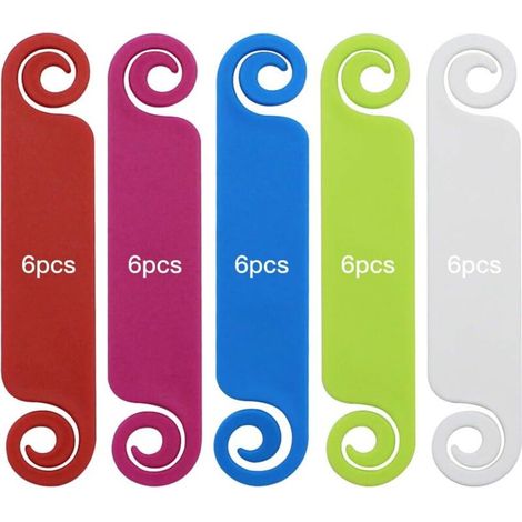 30 étiquettes de câbles en TPR multicolores pour la gestion et l'identification des câbles (1/5)