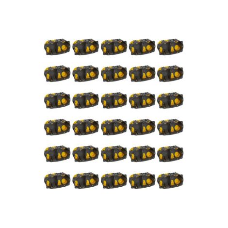 Legrand - u00c9cobatibox - LOT de 30 Bou00eetes d'encastrement 2 postes - BBC - Profondeur 50mm - D.67mm - Ru00e9f. : 080032Lx30 (1/5)