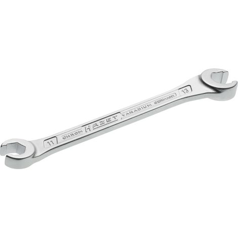 Hazet 612-11X13 Chiave a Doppio Anello Aperto, Argento, Apertura Chiave 11 X 13, Lunghezza 160 mm