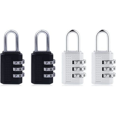 Cadenas à combinaison, cadenas étanche à code, 3 chiffres