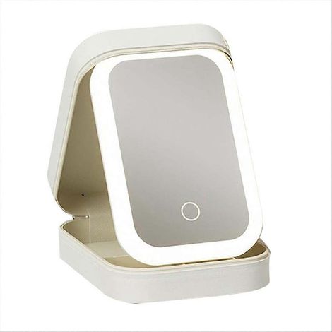 Miroir de voyage avec lumière, trousse de maquillage compacte avec miroir LED (1/5)