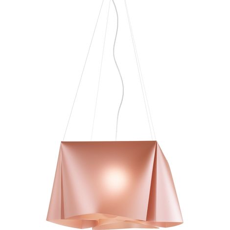 Lampadario a sospensione cinque luci luci WANDA in Polilux Rame diametro 59x h31 cm (1/2)