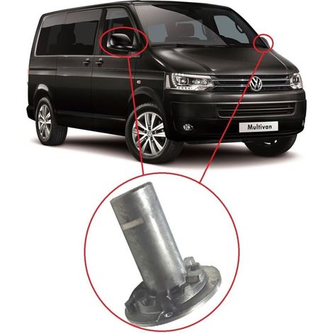 Support Pivotant pour Rétroviseur Compatible avec VW T5 T6 Transporter Amarok - Rétroviseur Gauche ou Droite - 7E1857000-7E1857501EG - Support Rotation Rétroviseur Rabattable