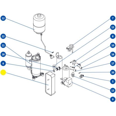 Échangeur thermique pour pompe à chaleur air - eau