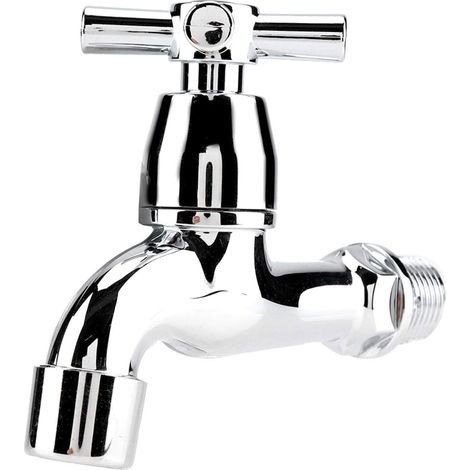Robinet d'eau Robinet d'eau Robinet ABS Machine à laver Robinet Évier Bassin Robinet d'eau avec bec unique et poignée(3) (1/5)