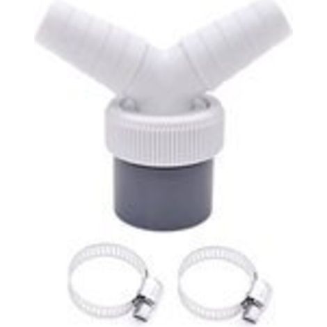 2-in-1 drain hose connector for dishwasher and washing machine, 2-way Y-shaped hose connection adapter. (1/5)