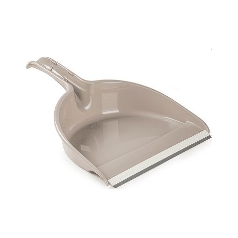 Recogedor de mano plastico con goma Beige