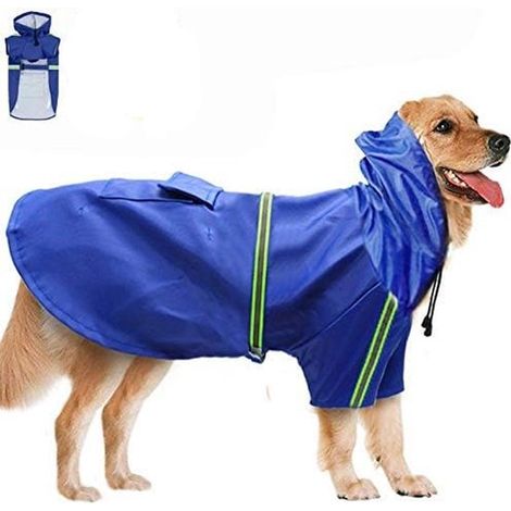 Tutina per cani taglia grande Impermeabile con cappuccio per cani di taglia grande Impermeabile per animali domestici Impermeabile per cani taglia grande Impermeabile per animali domestici Impermeabil (1/5)
