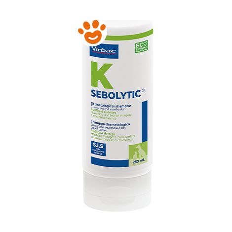 Virbac Dog & Cat Sebolytic Shampoo - Confezione 250 ml - Igiene Cane