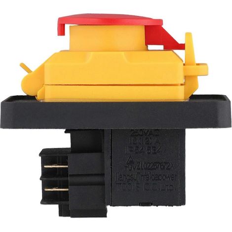 Interrupteur électromagnétique à bouton magnétique KJD12 16A 250V pour outils électriques, protection contre les sous-tensions et les surcharges