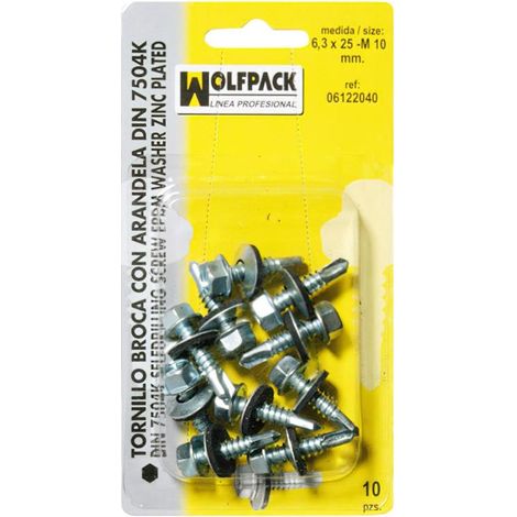 WOLFPACK LINEA PROFESIONAL tornillo broca 5,5x25-8 mm. (10 piezas)