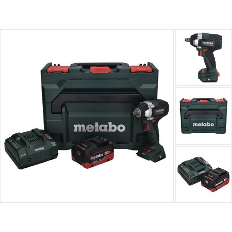 Metabo SSW 18 LT 300 BL Visseuse à choc sans fil 18 V 300 Nm Brushless + 1x batterie 5,5 Ah + chargeur + metaBOX
