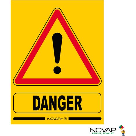 Panneau Eco Danger- Rigide 600 x 800mm - 3341003