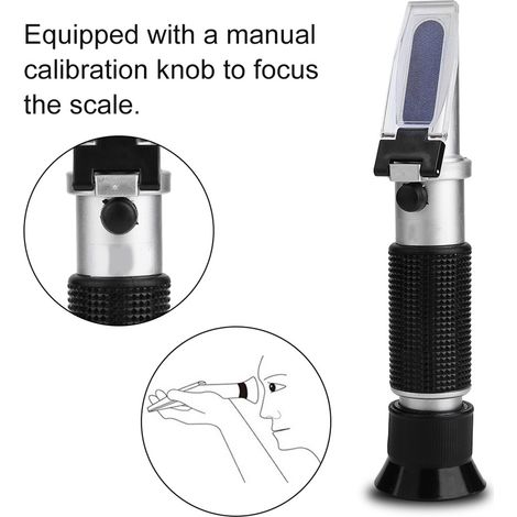 Réfractomètre Brix portable RZ120, testeur de sucre pour bière, vin et jus de fruits, 0-32 % ATC (1/5)