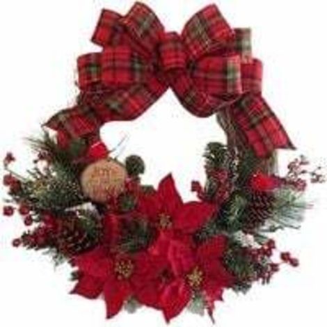 Weitere Weihnachtsdekorationen – Künstliche Weihnachtsgirlande, hängender Weihnachtsbaumkranz, hängender künstlicher Weihnachtsgirlandenkranz mit dekorativen Weihnachtselementen für Ihr Zuhause (1/5)