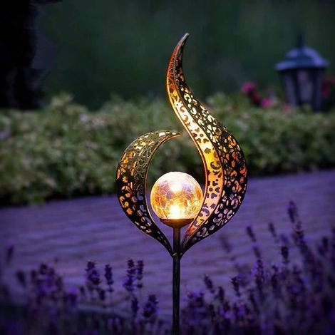 Solaire Lampadaire extérieur - 1PCS Lampe Solaire Flamme Decoration de Jardin Lumières pour L\'extérieur (1/4)