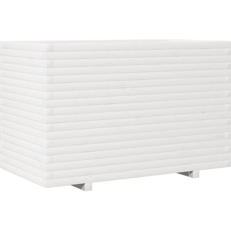 Maison Exclusive - Pflanzkübel Weiß 110x60x72 cm Massivholz Kiefe