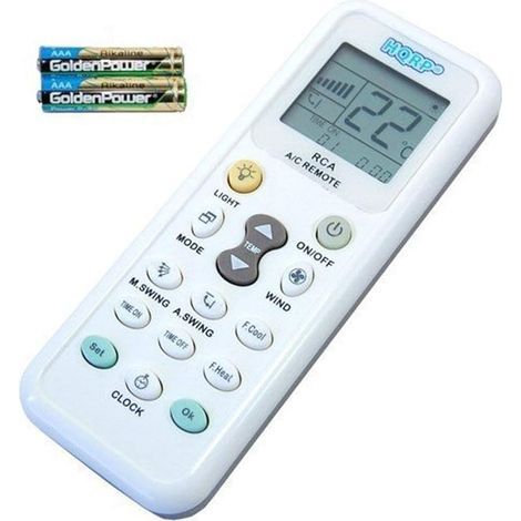 HQRP Télécommande de Climatiseur Compatible avec Fujitsu, DeLonghi, Whirlpool, Daikin, Toshiba, Gree, Samsung, Sanyo, Amcor et Autres Climatiseurs Murals (1/5)