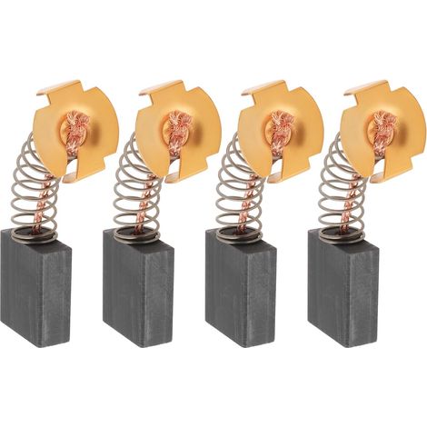 Lot de 4 Balais de Charbon pour Scie Circulaire à Table 6,5 X 15 X 18 Mm Compatible avec HS 80 / TS 205 (1/5)