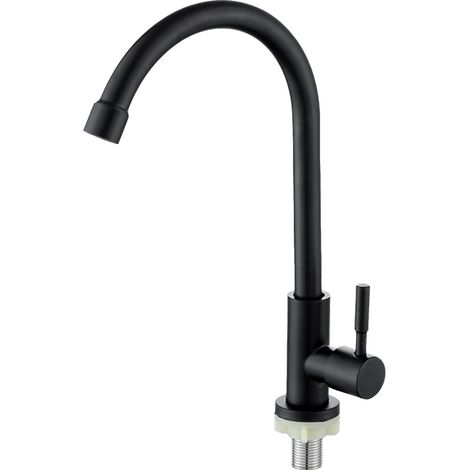 Robinet de cuisine, Robinet en acier inoxydable, Robinet avec mode colonne d'eau, Convient pour la Cuisine, peut Pivoter à 360° (1/5)