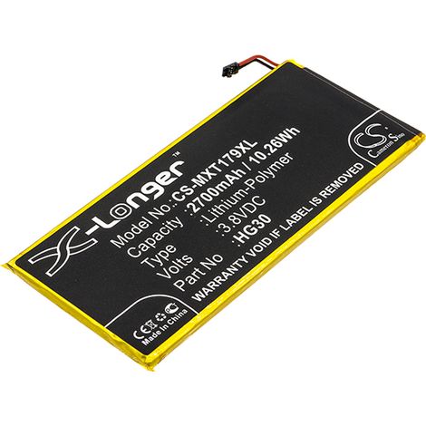 NX - Batterie téléphone, smartphone, GSM pour Motorola 3.8V 2700mAh - HG30 (1/2)