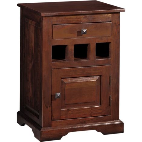 Nachttisch Akazie 46x40x65 nougat lackiert OXFORD 269