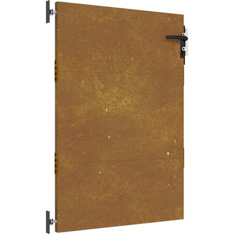 Portail de jardin,Portillon,Porte de jardin 85x125 cm acier corten CFW16071 (1/5)