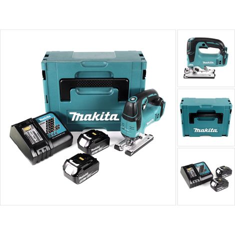 Makita DJV 182 RTJ Akku Pendelhubstichsäge 18V Brushless + 2x Akku 5,0Ah + Ladegerät + Makpac