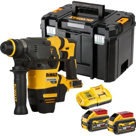 DeWalt DCH333X2 54V Flexvolt SDS Plus Hammer Drill With 2 x 9Ah Batteries (1/5)