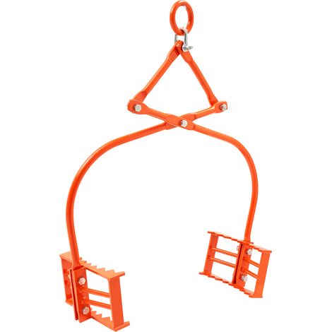 VEVOR Pinces de levage de pierre 24 pouces,2 griffes,buches acier robuste,levage 1100 lb,grappin pivotant,griffes dentelees,chaine faciles a accrocher,blocs de pierre et marbre (1/5)