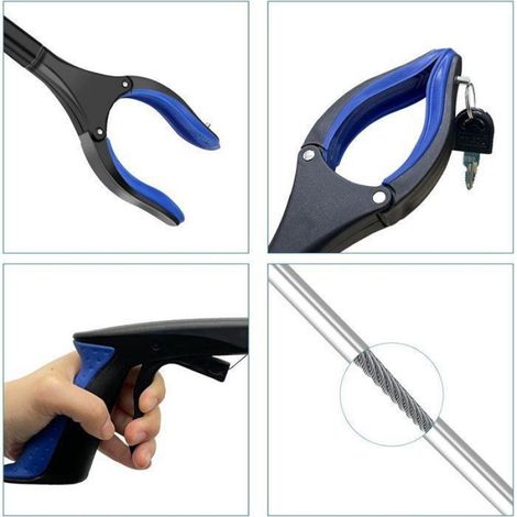 Pince De Préhension - Bras Télescopique 82 Cm - Pour Saisir Objets Au Sol - Accessoire Autonomie Personnes Agées - 1 Piece (1/5)