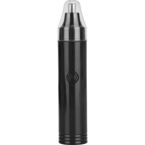 Tondeuse à nez rechargeable sans fil, entièrement automatique, avec batterie au lithium intégrée, rasoir à poils de nez noir pour hommes (1/5)
