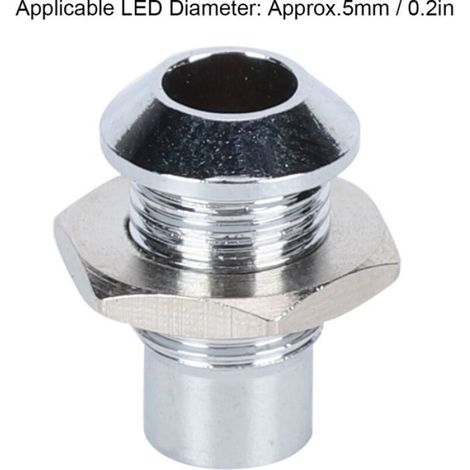 Base de support de montage LED convexe en cuivre et métal, 10 pièces, pour Diode électroluminescente de 5mm/0,2 pou (1/4)