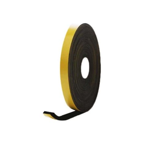 Espuma adhesiva de caucho negro epdm 40x3mm longitud 10m