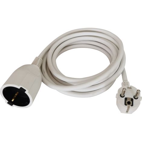 Rallonge électrique RS PRO 10m, 1 prise prises Type F - Schuko allemand, 250 V 16A, IP20 ( Prix pour 1 )
