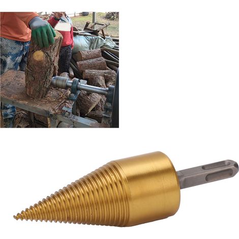 Fendeur de bois à manche carré de grande taille (42 mm), plaqué titane (1/5)