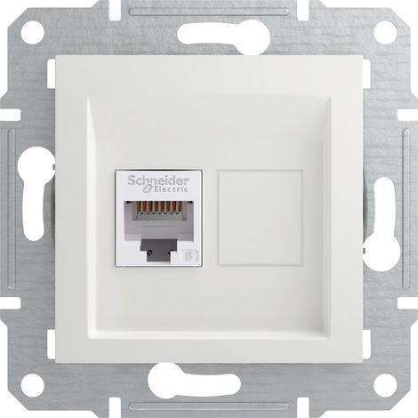 Schneider Electric RJ45-Datendose Asfora Weiß (RAL 9003) EPH4770121D 1 St.