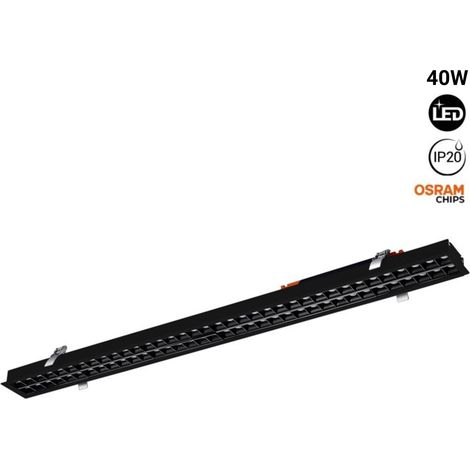 Faretto LED lineare da incasso 40W Chip Osram - 40W UGR18 -