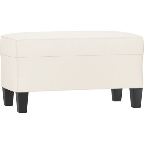 Banco crema 70 x 35 x 41 cm sintético 020010612