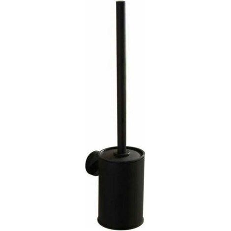 WC Suspendu Noir Support Mural Brosse WC Brosse WC Brosse de Toilette Brosse Toilette Noir 304 en Acier Inoxydable