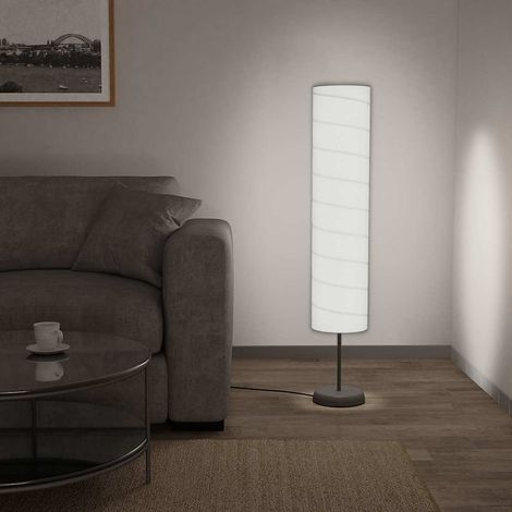 vidaXL Standleuchte 121 cm Weiß E27 (1/5)