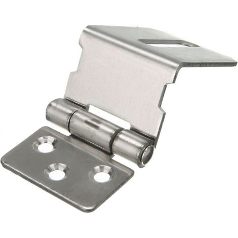 Hasp Et Tige De Serrure Pour Porte - Acier Inoxydable 90° - Pour Cadenas - Fixation Porte/Portillon - 1 Pièce (1/5)
