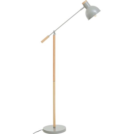 Interiors by Premier Matte Grey Floor Lamp, Adjustable Height Office Lamp, Easy-to-Use Lamp Floor, Focused Lighting Bedroom Lamp