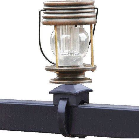 Lot de 2 lanternes solaires suspendues pour jardin extérieur, lampe de table LED vintage avec poignée (lumière chaude) (1/5)