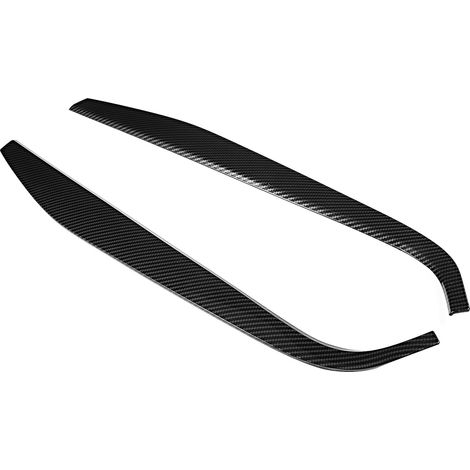 Baguettes décoratives latérales de console centrale compatibles avec Mercedes-Benz Classe A 2019-2020 - Motif fibre de carbone (1/5)